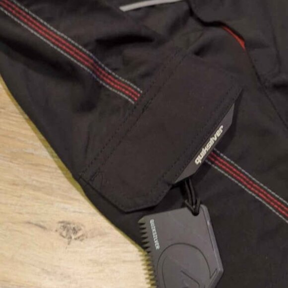 Quicksilver men's size 34 snap trunk black new - Picture 3 of 5